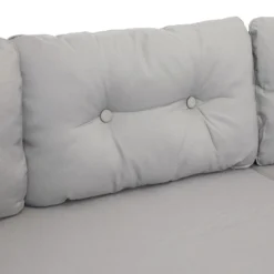 Sunnydaze Decor Sunnydaze Outdoor Longford Patio Sectional Sofa Conversation Set With Cushions And Table - Stone Gray - 3pc -Sunnydaze Decor GUEST 00f14fae 78ae 49d8 8d65 0bbb92252df5