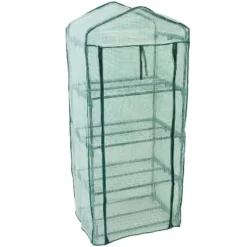 Sunnydaze Decor Sunnydaze Outdoor Portable Growing Rack 4-Tier Greenhouse With Roll-Up Door - 4 Shelves - Green 13 Sunnydaze Decor Sunnydaze Outdoor Portable Growing Rack 4-Tier Greenhouse With Roll-Up Door - 4 Shelves - Green -Sunnydaze Decor GUEST 020acdbb 0945 401f a9fc 3ffca33b7fdb