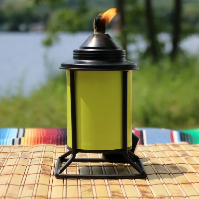 Sunnydaze Decor Sunnydaze Outdoor Metal Patio Deck Poolside Lawn Tabletop Torch Set - Green, Blue, Orange, And Brown 7 Sunnydaze Decor Sunnydaze Outdoor Metal Patio Deck Poolside Lawn Tabletop Torch Set - Green, Blue, Orange, And Brown - Image 5