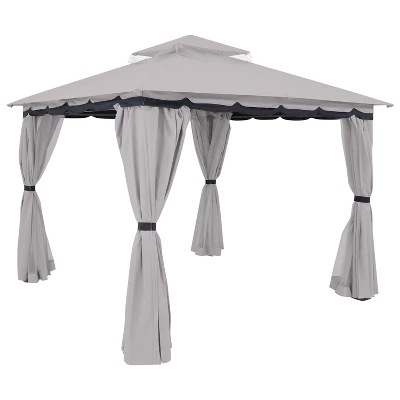 Sunnydaze Decor Sunnydaze Soft Top Rectangle Patio Gazebo With Screens And Privacy Walls For Backyard, Garden Or Deck 13 Sunnydaze Decor Sunnydaze Soft Top Rectangle Patio Gazebo With Screens And Privacy Walls For Backyard, Garden Or Deck - Image 11