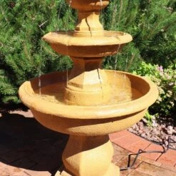 Sunnydaze Decor Sunnydaze 40"H Electric Fiberglass And Resin 3-Tier Tropical Style Outdoor Water Fountain -Sunnydaze Decor GUEST 0522e2d0 cbf5 47f7 9ae9 41124d7dee0b
