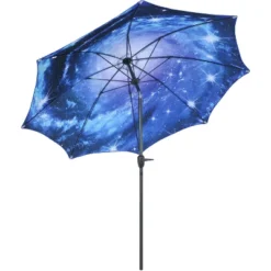 Sunnydaze Decor Sunnydaze Outdoor Aluminum Inside Out Patio Umbrella With Push Button Tilt And Crank - 9' -Sunnydaze Decor GUEST 099f4b3a 114b 4ca4 a126 e4fc0af796a2
