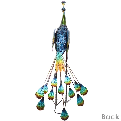 Sunnydaze Decor Sunnydaze Metal Peacock Outdoor Garden Yard Art Statue Sculpture - 34" 7 Sunnydaze Decor Sunnydaze Metal Peacock Outdoor Garden Yard Art Statue Sculpture - 34" - Image 5