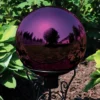 Sunnydaze Decor Sunnydaze Indoor/Outdoor Reflective Mirrored Surface Garden Gazing Globe Ball With Stemmed Bottom And Rubber Cap - 10" Diameter -Sunnydaze Decor GUEST 0d760c01 37ee 43ed 938e 953a515f8096