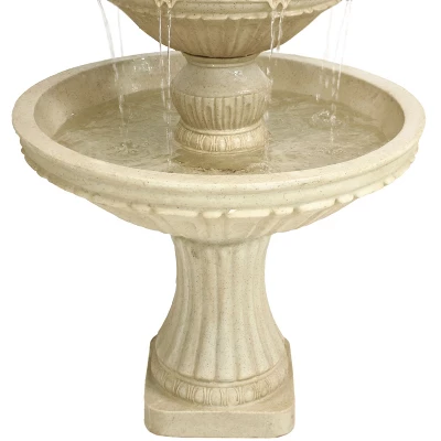 Sunnydaze Decor Sunnydaze 55"H Electric Polystone Classic Style 3-Tier Designer Outdoor Water Fountain 7 Sunnydaze Decor Sunnydaze 55"H Electric Polystone Classic Style 3-Tier Designer Outdoor Water Fountain - Image 5