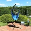 Sunnydaze Decor Sunnydaze Double Cushion Hanging Rope Hammock Chair Swing With C-Stand - 265 Lb. Weight Capacity 2 Sunnydaze Decor Sunnydaze Double Cushion Hanging Rope Hammock Chair Swing With C-Stand - 265 Lb. Weight Capacity -Sunnydaze Decor GUEST 10fe3abd ceb2 4063 8dda 5f02e560691a
