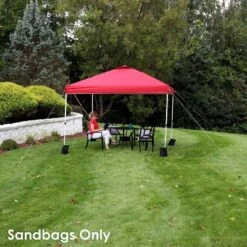 Sunnydaze Decor Sunnydaze Polyester Sandbag Canopy Weights - Black - Set Of 4 -Sunnydaze Decor GUEST 14591ad8 bf25 488a 8ae7 2fe23670a4fe