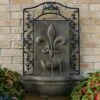 Sunnydaze Decor Sunnydaze 33"H Electric Polystone French Lily Design Outdoor Wall-Mount Water Fountain 1 Sunnydaze Decor Sunnydaze 33"H Electric Polystone French Lily Design Outdoor Wall-Mount Water Fountain -Sunnydaze Decor GUEST 14ba3148 ffa9 4c5e a6a1 19bd40384c08