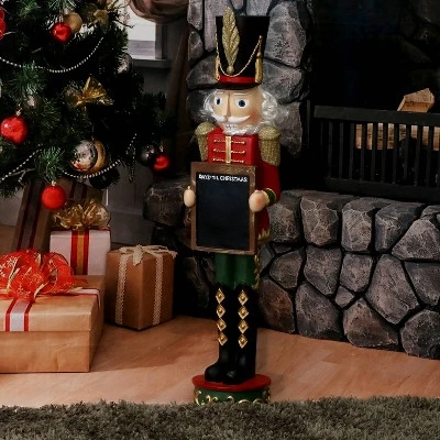 Sunnydaze Decor Sunnydaze Indoor/Outdoor Porch Or Living Room Polyresin Friedrich The Nutcracker With Sign Christmas Holiday Decoration - 36" 3 Sunnydaze Decor Sunnydaze Indoor/Outdoor Porch Or Living Room Polyresin Friedrich The Nutcracker With Sign Christmas Holiday Decoration - 36"