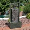 Sunnydaze Decor Sunnydaze 39"H Electric Polyresin And Fiberglass Modern Road Column Outdoor Water Fountain With LED Lights -Sunnydaze Decor GUEST 1779411f ec0f 4b37 bc88 f121a5b2e294