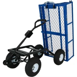 Sunnydaze Decor Sunnydaze Outdoor Lawn And Garden Heavy-Duty Durable Steel Mesh Utility Dump Wagon Cart With Removable Sides -Sunnydaze Decor GUEST 17c0893e fca0 4ea5 85eb 37bd0fb4bcdf