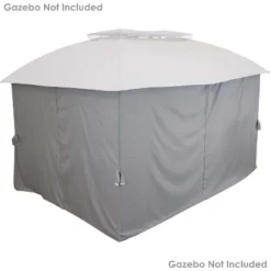 Sunnydaze Decor Sunnydaze Gazebo 4-Piece Polyester Sidewall Set For 10' X 13' Soft Top Rectangle Patio Gazebo - 125" W X 77" H -Sunnydaze Decor GUEST 18253977 8f61 437d 8e47 5a8bcae6c8bd