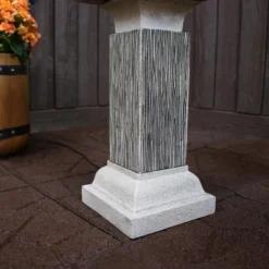 Sunnydaze Decor Sunnydaze 26"H Electric Resin 2-Tier Outdoor Square Bird Bath Water Fountain With LED Lights 13 Sunnydaze Decor Sunnydaze 26"H Electric Resin 2-Tier Outdoor Square Bird Bath Water Fountain With LED Lights -Sunnydaze Decor GUEST 1dd29e5f 17b7 4e27 9753 62973644122c