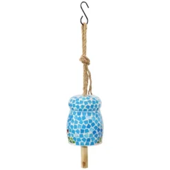 Sunnydaze Decor Sunnydaze Outdoor Spring Flowers Mosaic Glass Wind Chime Bell - 7" -Sunnydaze Decor GUEST 1ea94161 2bd0 4d1e 8acd d4c489657097