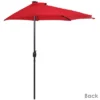 Sunnydaze Decor Sunnydaze Solar Outdoor Half Patio Umbrella With LED Lights And Crank - 9' 2 Sunnydaze Decor Sunnydaze Solar Outdoor Half Patio Umbrella With LED Lights And Crank - 9' -Sunnydaze Decor GUEST 1ecdc37d 2a54 4bbc b684 b9f2611af2a2