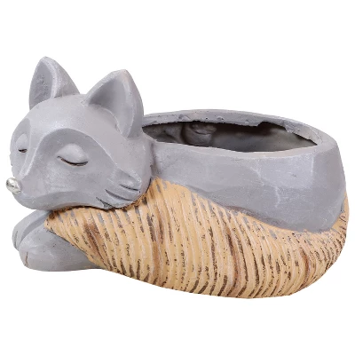 Sunnydaze Decor Sunnydaze Finley The Fox Planter Statue - Indoor/Indoor Decorative Figurine - 12" 11 Sunnydaze Decor Sunnydaze Finley The Fox Planter Statue - Indoor/Indoor Decorative Figurine - 12" - Image 9
