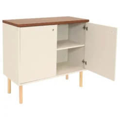 Sunnydaze Decor Sunnydaze Indoor Mid-Century Modern 2-Door Accent Buffet Cabinet With Shelves -Sunnydaze Decor GUEST 288bc9a2 e136 4396 b6cf e48d8382c6f5
