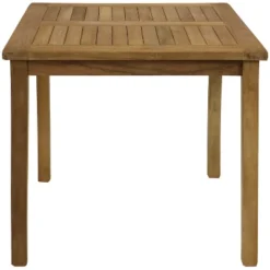 Sunnydaze Decor Sunnydaze Outdoor Solid Teak Wood With Light Stained Finish Square Patio Dining Table - 32" - Light Brown -Sunnydaze Decor GUEST 28dbd498 1f07 4922 b8ff 8b1bbcb7629b