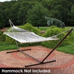 Sunnydaze Decor Sunnydaze Large 2-Person Hammock Stand With Heavy-Duty Steel Beam Construction -Sunnydaze Decor GUEST 2967d7e4 5f04 4847 8f03 053661073c23
