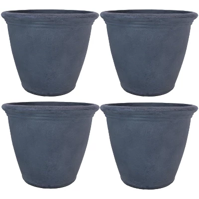 Sunnydaze Decor Sunnydaze Indoor/Outdoor Patio, Garden, Or Porch Weather-Resistant Double-Walled Anjelica Flower Pot Planter - 20" - Sable Finish 9 Sunnydaze Decor Sunnydaze Indoor/Outdoor Patio, Garden, Or Porch Weather-Resistant Double-Walled Anjelica Flower Pot Planter - 20" - Sable Finish - Image 7