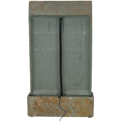 Sunnydaze Decor Sunnydaze 32"H Electric Slate And Metal Climbing Vines Outdoor Water Fountain With LED Light 9 Sunnydaze Decor Sunnydaze 32"H Electric Slate And Metal Climbing Vines Outdoor Water Fountain With LED Light - Image 7