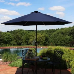 Sunnydaze Decor Sunnydaze Outdoor Aluminum Sunbrella Patio Umbrella With Solar LED Light Bars And Tilt - 9' 18 Sunnydaze Decor Sunnydaze Outdoor Aluminum Sunbrella Patio Umbrella With Solar LED Light Bars And Tilt - 9' -Sunnydaze Decor GUEST 31b4909d c54b 4f69 8513 63783ca3c10b