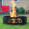 Sunnydaze Decor Sunnydaze Outdoor Heavy-Duty Steel Portable Large Round Four Star Cut Out Fire Pit Ring - 36" - Black -Sunnydaze Decor GUEST 33ad5abf 4ff8 401f 9032 daa637642601