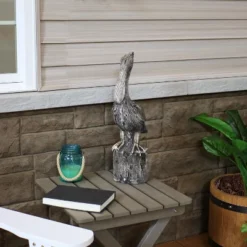 Sunnydaze Decor Sunnydaze Outdoor Polystone Nautical Pelican's Perch Garden Patio Lawn Landscape Statue - 22" - Gray -Sunnydaze Decor GUEST 4717e31d 36dd 43c2 9da4 f291eb42783c
