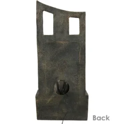 Sunnydaze Decor Sunnydaze 39"H Electric Polyresin And Fiberglass Modern Road Column Outdoor Water Fountain With LED Lights -Sunnydaze Decor GUEST 4b7cb62d 8c31 47d0 a62b 03fd05fab9f0