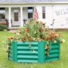 Sunnydaze Decor Sunnydaze Raised Powder-Coated Steel Hexagon Planter Garden Bed Kit For Plants, Flowers, Vegetables And Herbs - 41" W X 16" Deep -Sunnydaze Decor GUEST 4edd1e9a 00b3 4327 83e5 8237667a26c1