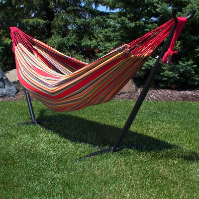 Sunnydaze Decor Sunnydaze Large Two-Person Double Brazilian Hammock For Backyard And Patio - 450 Lb Capacity 5 Sunnydaze Decor Sunnydaze Large Two-Person Double Brazilian Hammock For Backyard And Patio - 450 Lb Capacity - Image 3