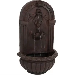 Sunnydaze Decor Sunnydaze 27"H Electric Polystone Florence Outdoor Wall-Mount Water Fountain -Sunnydaze Decor GUEST 52926f2d f27d 4b31 969b afc4d7db4fe2