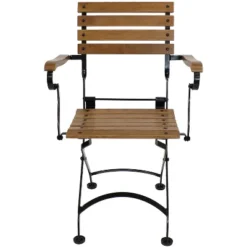 Sunnydaze Decor Sunnydaze Indoor/Outdoor Patio Or Dining Essential Chestnut Wooden Folding Bistro Arm Chair - Brown - 2pk 13 Sunnydaze Decor Sunnydaze Indoor/Outdoor Patio Or Dining Essential Chestnut Wooden Folding Bistro Arm Chair - Brown - 2pk -Sunnydaze Decor GUEST 54fc3312 7b73 46b7 ac54 df692e20cf78