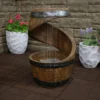 Sunnydaze Decor Sunnydaze 25"H Electric Resin Spiraling Barrel Outdoor Water Fountain With LED Lights 2 Sunnydaze Decor Sunnydaze 25"H Electric Resin Spiraling Barrel Outdoor Water Fountain With LED Lights -Sunnydaze Decor GUEST 56f09d3f 429d 4fda b010 73699bfb68f1