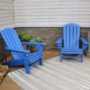 Sunnydaze Decor Sunnydaze All-Weather HDPE Outdoor Patio Adirondack Chair With Drink Holder -Sunnydaze Decor GUEST 570808ff 99a6 4c26 92f6 081a08ee825d