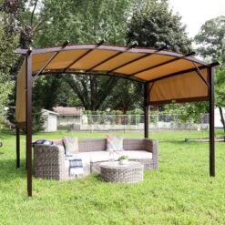 Sunnydaze Decor Sunnydaze 9' X 12' Metal Arched Pergola With Retractable Canopy 16 Sunnydaze Decor Sunnydaze 9' X 12' Metal Arched Pergola With Retractable Canopy -Sunnydaze Decor GUEST 5740807e cdbb 4d26 9db0 76530193dea5