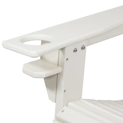 Sunnydaze Decor Sunnydaze Outdoor Lake Style Adirondack Chair With Cup Holder 4 Sunnydaze Decor Sunnydaze Outdoor Lake Style Adirondack Chair With Cup Holder - Image 2