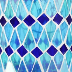 Sunnydaze Decor Sunnydaze Solar LED Outdoor Cool Blue Mosaic Lantern - 8.5" -Sunnydaze Decor GUEST 59c1955a e2dc 4607 b601 ba7da94d7779