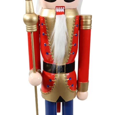 Sunnydaze Decor Sunnydaze Arnold The Strong Indoor Decorative Traditional Christmas Wooden Nutcracker Statue, 48-Inch 5 Sunnydaze Decor Sunnydaze Arnold The Strong Indoor Decorative Traditional Christmas Wooden Nutcracker Statue, 48-Inch - Image 3