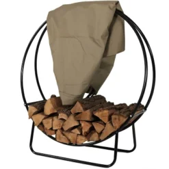 Sunnydaze Decor Sunnydaze Outdoor Heavy-Duty Steel Firewood Log Hoop Storage Rack With Weather-Resistant PVC Log Hoop Cover 16 Sunnydaze Decor Sunnydaze Outdoor Heavy-Duty Steel Firewood Log Hoop Storage Rack With Weather-Resistant PVC Log Hoop Cover -Sunnydaze Decor GUEST 6402d9d0 a622 4cdd a17f b13173edd26a