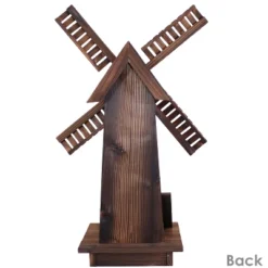 Sunnydaze Decor Sunnydaze Outdoor Wooden Dutch-Inspired Rustic Windmill Lawn And Garden Yard Decorative Statue - 34" 12 Sunnydaze Decor Sunnydaze Outdoor Wooden Dutch-Inspired Rustic Windmill Lawn And Garden Yard Decorative Statue - 34" -Sunnydaze Decor GUEST 6428aebf 13b2 4b98 ba0f 5d22e09190b4