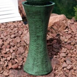 Sunnydaze Decor Sunnydaze Outdoor Polyresin Desert Spring Solar Powered Water Fountain With Battery Backup, Submersible Pump, And Panel - 30" -Sunnydaze Decor GUEST 64c68f9a 392a 4ef8 9015 9c26186bc55e