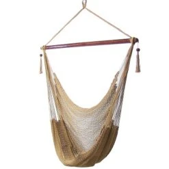 Sunnydaze Decor Sunnydaze Caribbean Style Extra Large Hanging Rope Hammock Chair Swing For Backyard And Patio -Sunnydaze Decor GUEST 66d0e512 5fc4 4c4e 8c5a 819cb48820f8