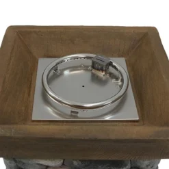 Sunnydaze Decor Sunnydaze Outdoor Cast Rock Design Propane Gas Fire Pit Column For Outside Patio & Deck With Lava Rocks, Waterproof Cover And Steel Burner - 30" -Sunnydaze Decor GUEST 6a9d01f3 4c70 4720 a123 a1a78fac4a98