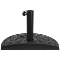 Sunnydaze Decor Sunnydaze Round Half Outdoor/Patio Umbrella - Floral Resin - 19" - Black 10 Sunnydaze Decor Sunnydaze Round Half Outdoor/Patio Umbrella - Floral Resin - 19" - Black -Sunnydaze Decor GUEST 6ae0d84f 8905 4ef3 87b7 94cdce65bead