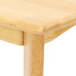 Sunnydaze Decor Sunnydaze Indoor 5-Piece Solid Rubberwood Dining Table And Chairs Set - Natural With Beige Cushions 18 Sunnydaze Decor Sunnydaze Indoor 5-Piece Solid Rubberwood Dining Table And Chairs Set - Natural With Beige Cushions -Sunnydaze Decor GUEST 6bbbe843 949b 44ca bf5b 9e8983fe62de