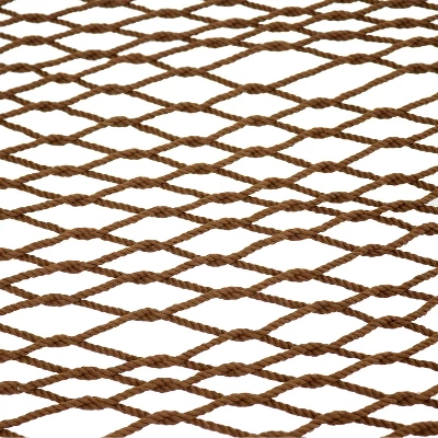 Sunnydaze Decor Sunnydaze Large Double Wide Two-Person Polyester Rope Hammock With Steel Stand - 400 Lb Weight Capacity/15' Stand - Brown 8 Sunnydaze Decor Sunnydaze Large Double Wide Two-Person Polyester Rope Hammock With Steel Stand - 400 Lb Weight Capacity/15' Stand - Brown - Image 6