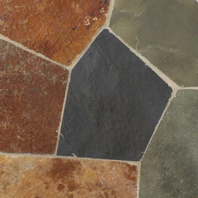 Sunnydaze Decor Sunnydaze Indoor/Outdoor Steel Frame Decorative Slate Tile Top Side Table - 12" 5 Sunnydaze Decor Sunnydaze Indoor/Outdoor Steel Frame Decorative Slate Tile Top Side Table - 12" - Image 3