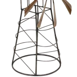 Sunnydaze Decor Sunnydaze Golden Metal Windmill Outdoor Garden Art Statue - 26 In. -Sunnydaze Decor GUEST 7698999c 190c 4965 946d dc400baab8bb