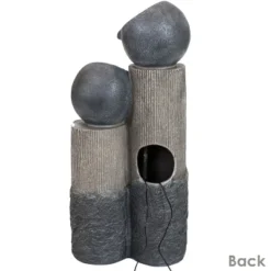 Sunnydaze Decor Sunnydaze Outdoor Solar Powered Polyresin Tiered Cascading Cups Water Fountain With Battery Backup - 29" -Sunnydaze Decor GUEST 776fd94d f310 4430 82a4 f040e25ab977